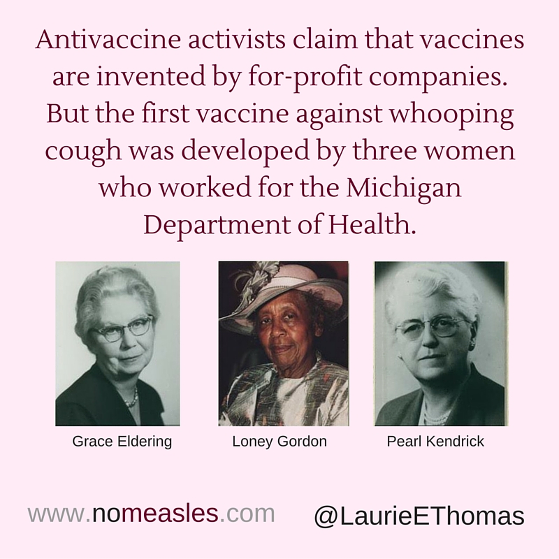 The inventors of the pertussis vaccine